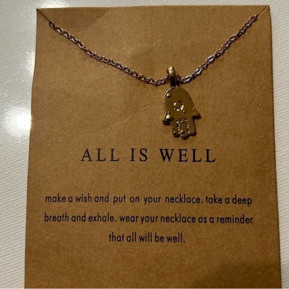 "All Is Well" energy necklace